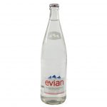 Evian-Plat-1-liter-Fles GLAS